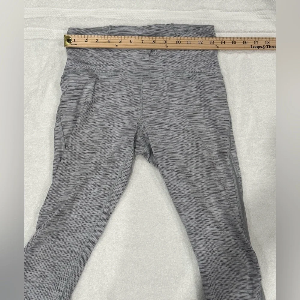 Gray Lululemon Leggings Size 8 - Picture 10 of 10
